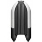 Надувная 4-местная ПВХ лодка Ривьера Компакт 3600 НДНД (светло-серый/черный)